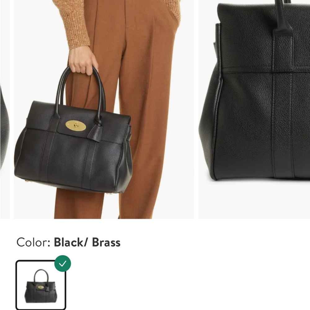 Mulberry Bayswater Pebbled Leather Satchel